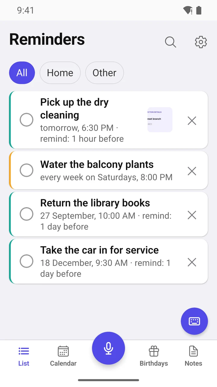 List