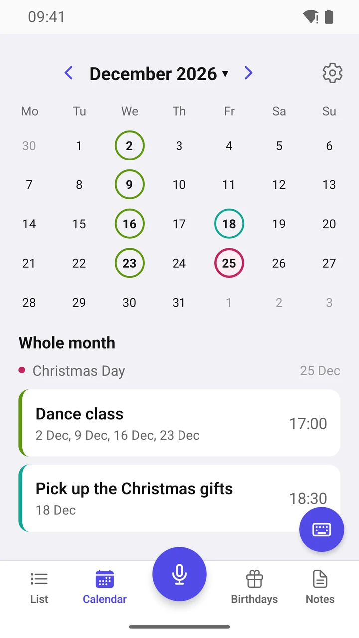 Calendar