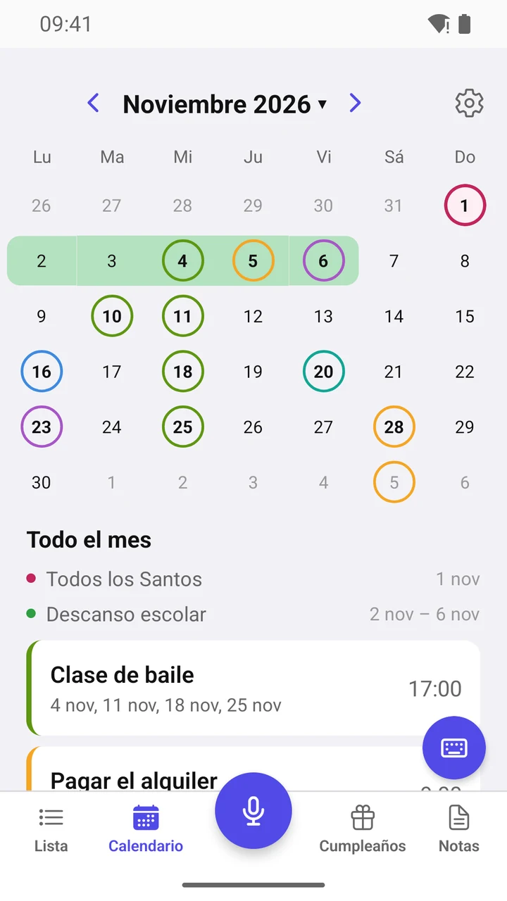 Calendario
