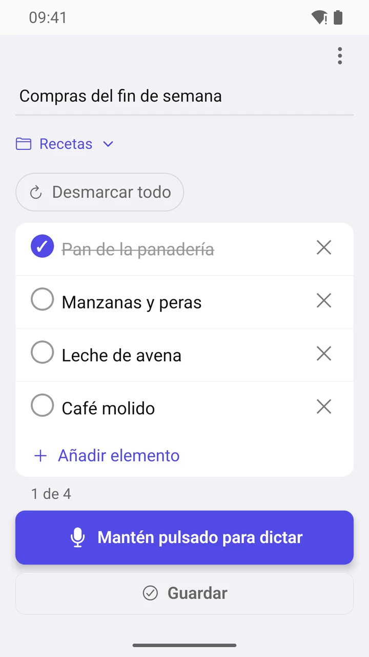 Lista de compras