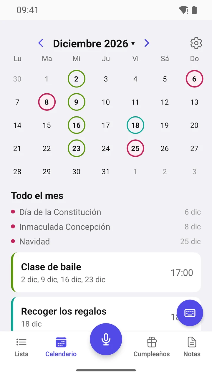 Calendario