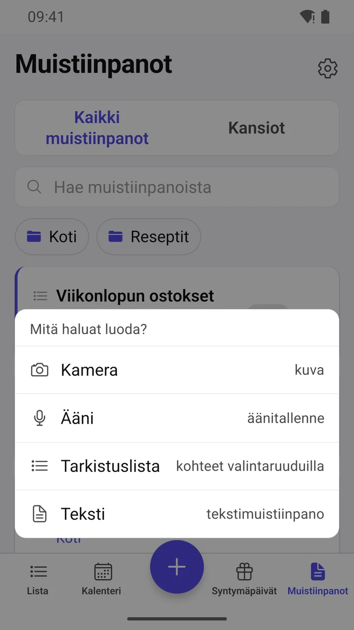 Muistiinpanot