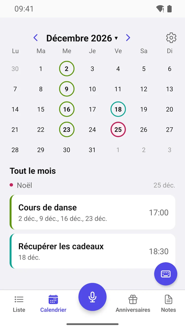 Calendrier