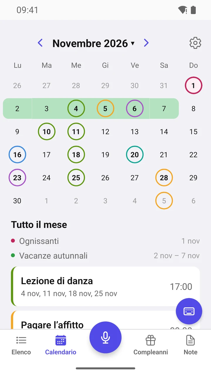 Calendario