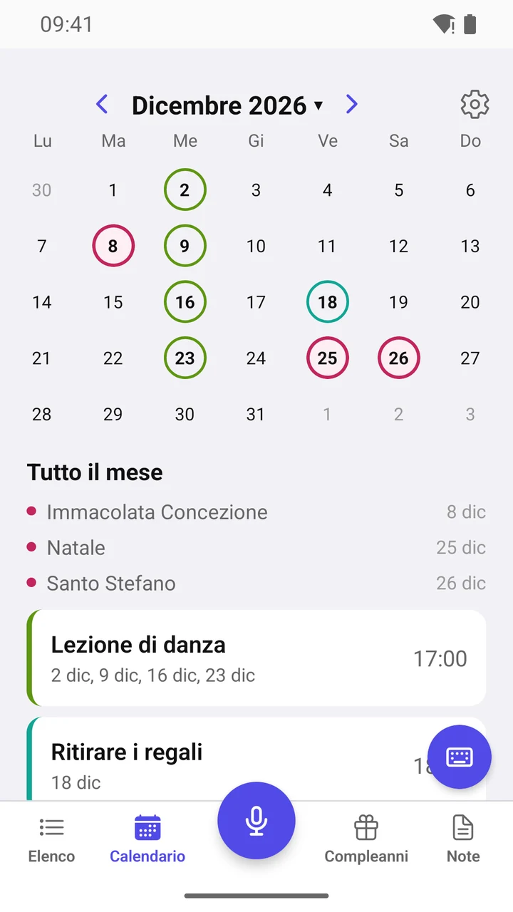 Calendario