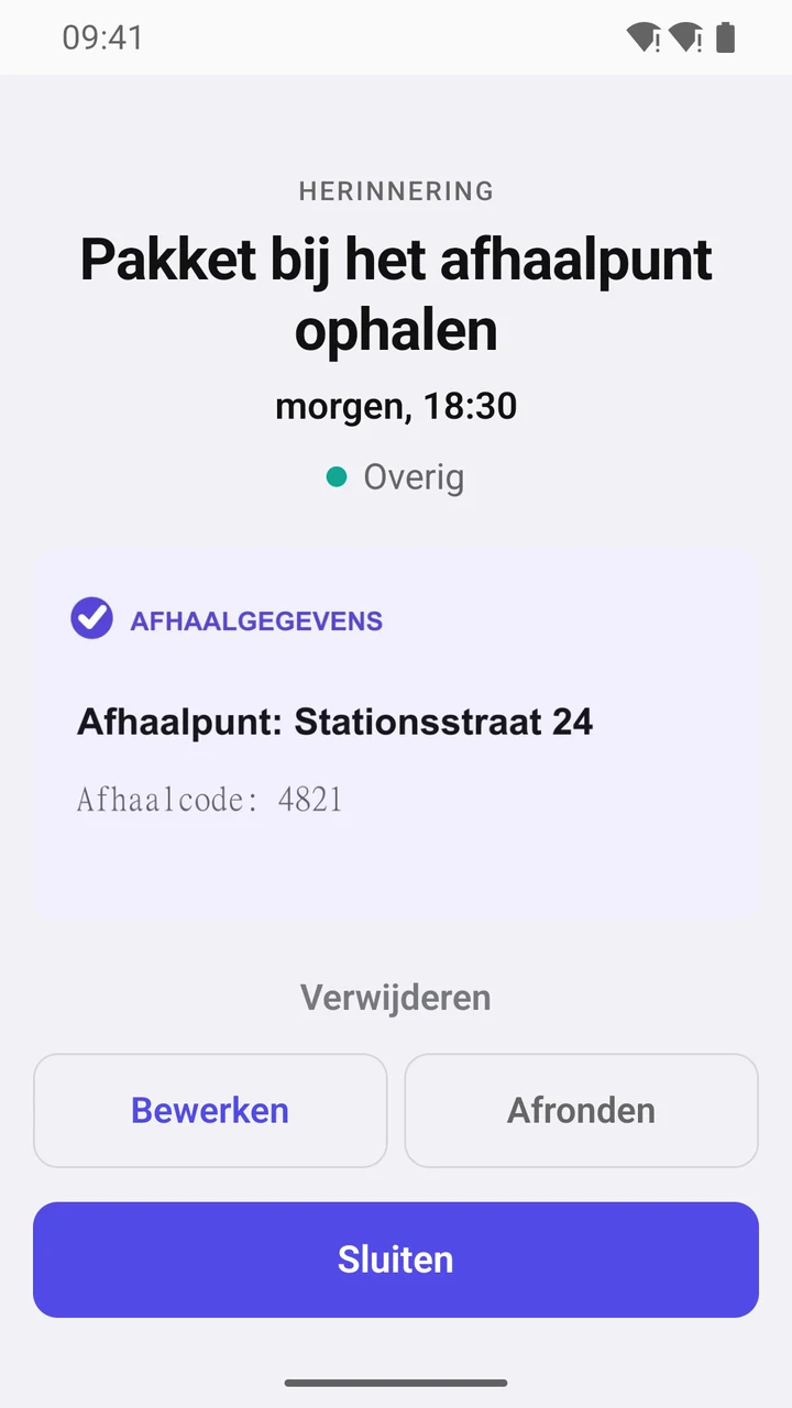 Herinneringskaart