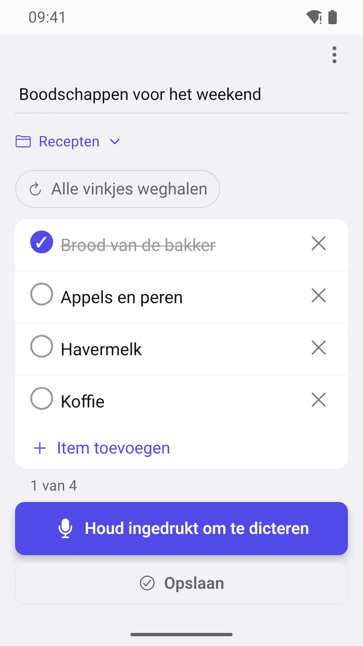 Boodschappenlijst