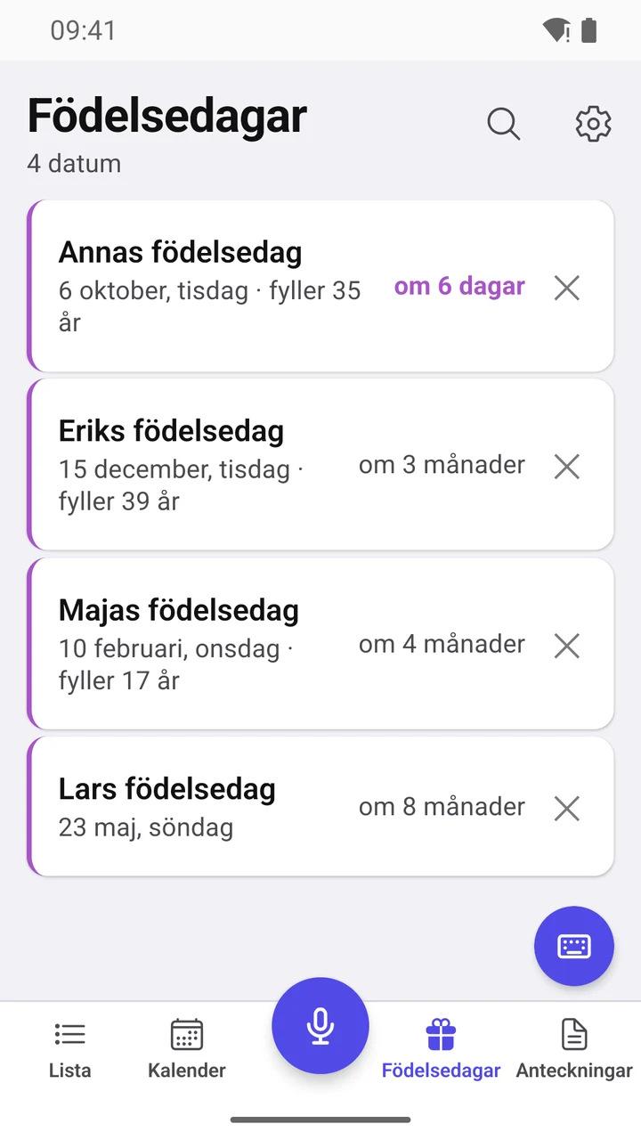 Födelsedagar