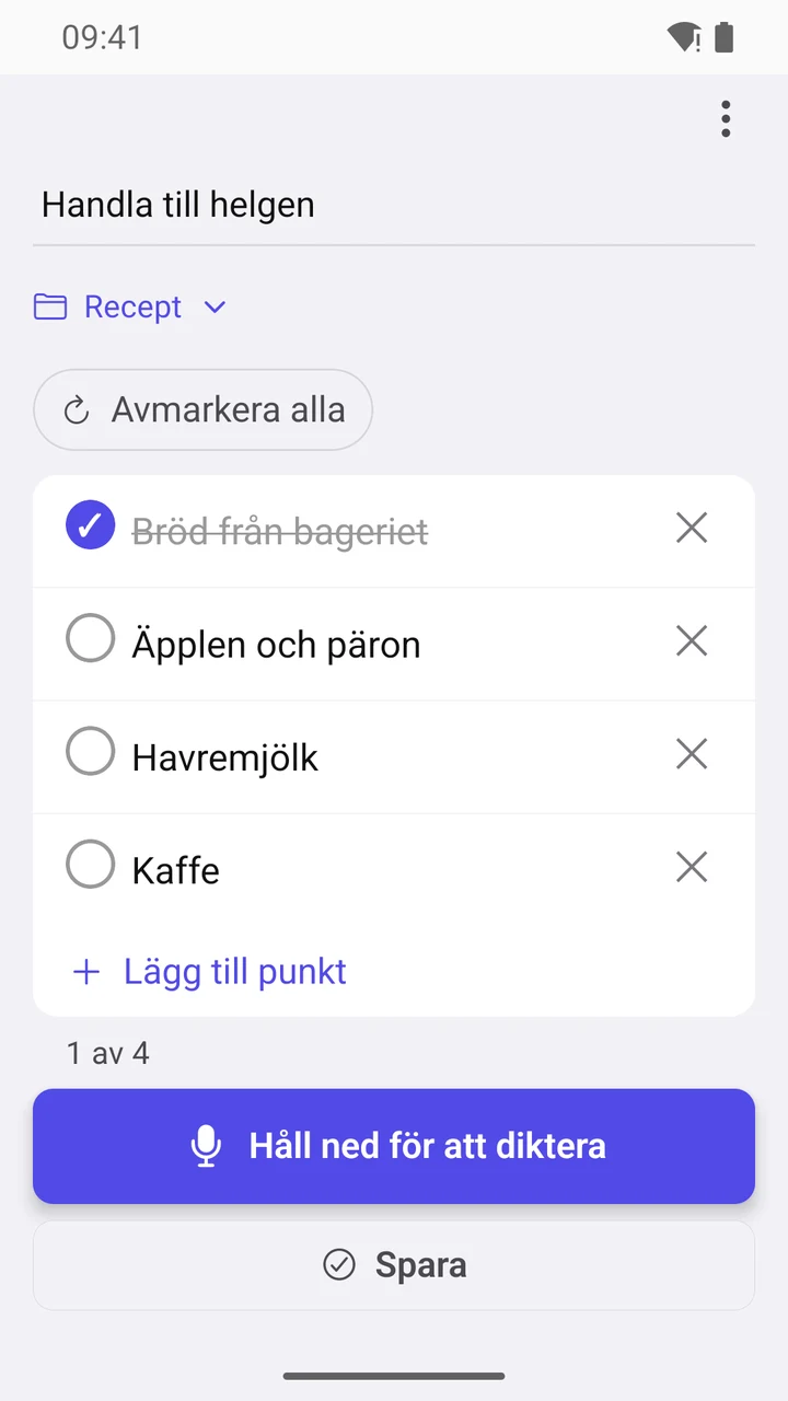 Inköpslista